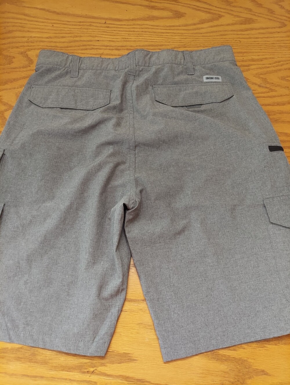 Iron Co. Mens 34 Gray Cargo Shorts Lightweight - Picture 7 of 8